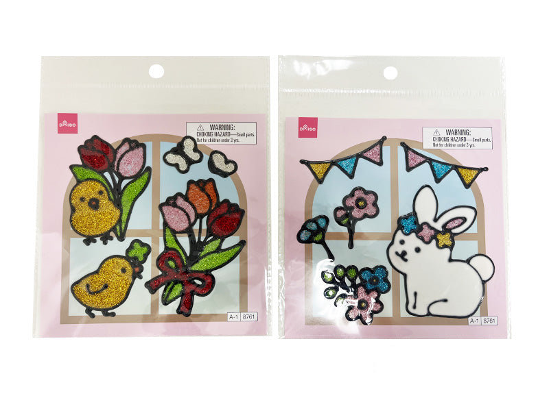 ウィンドウシール（フラワー） ダイソー(DAISO)