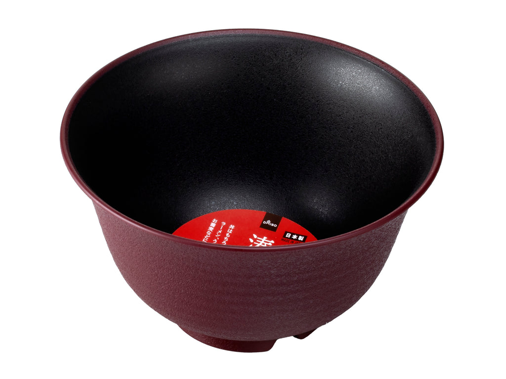 湊レンジ食器（丼、赤） ダイソー(DAISO)