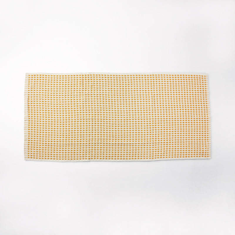バスタオル（ドットテクスチャ、ＹＬ） ダイソー(DAISO)