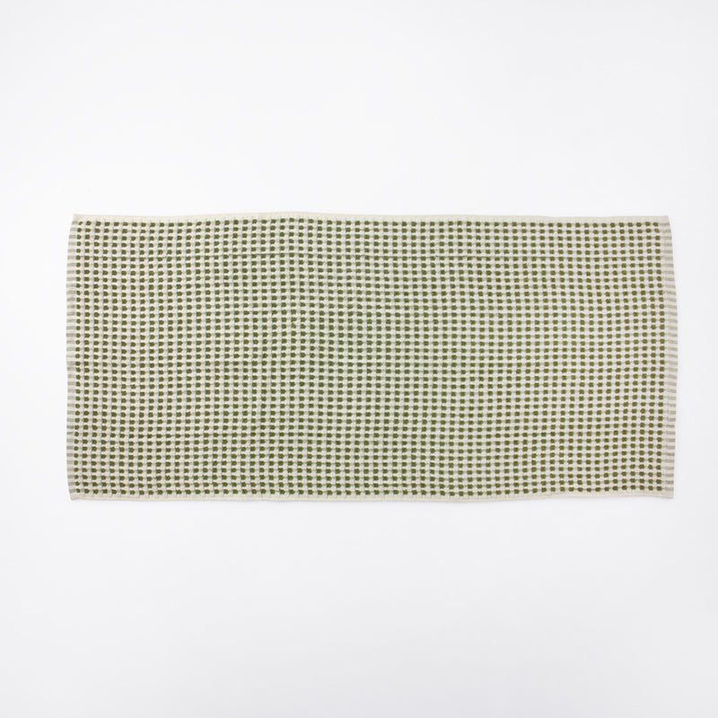 バスタオル（ドットテクスチャ、ＧＲ） ダイソー(DAISO)