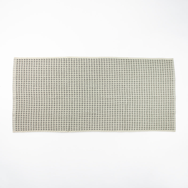バスタオル（ドットテクスチャ、ＧＹ） ダイソー(DAISO)