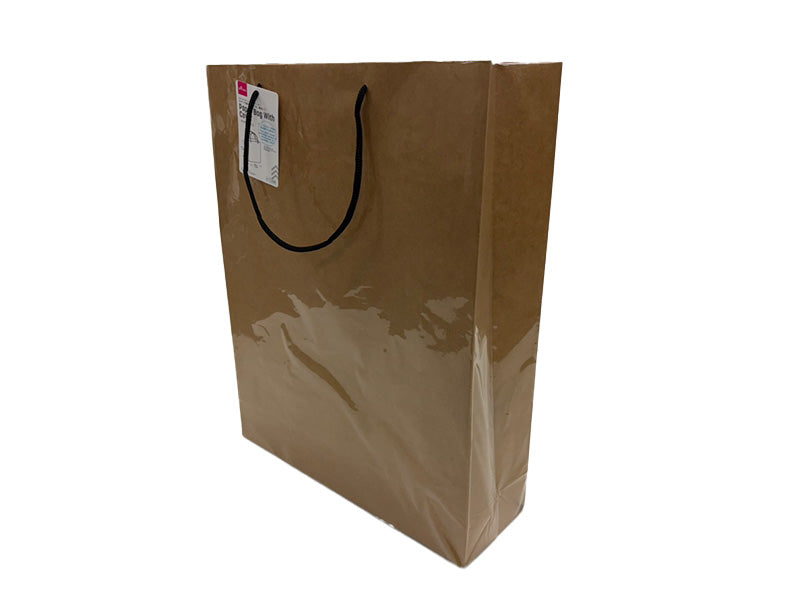 カバー付紙袋（クラフト、無地、Ｃ） ダイソー(DAISO)