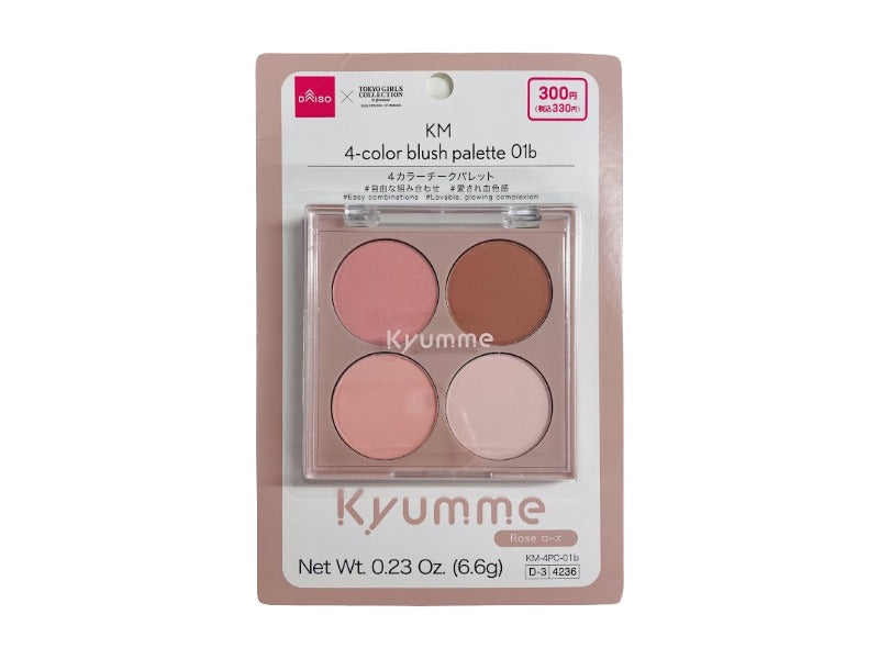 ＫＭ ４カラーチークパレット ０１ｂ ダイソー(DAISO)