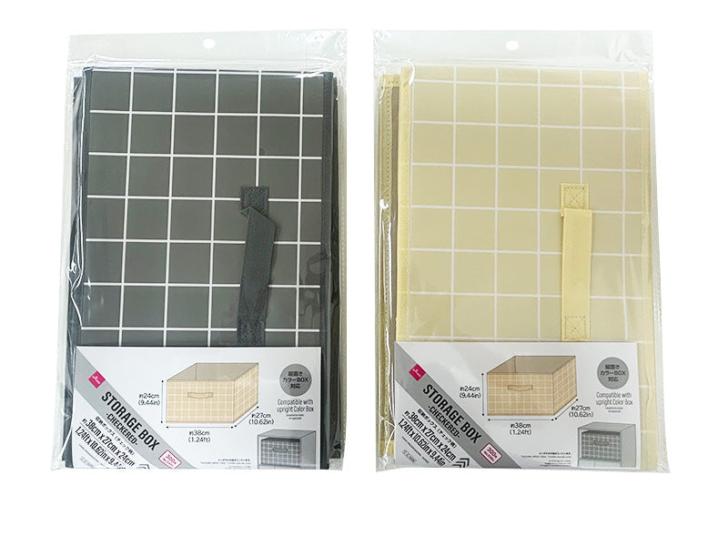 収納ボックス（チェック柄） ダイソー(DAISO)