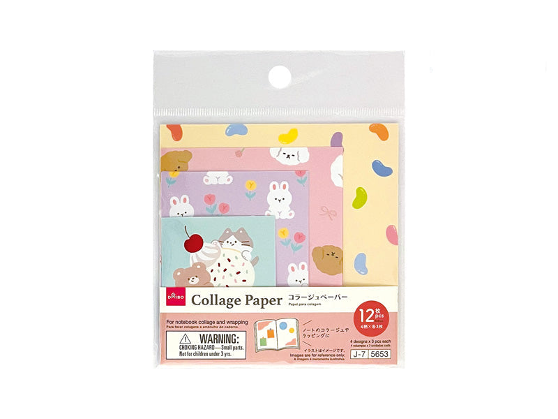 コラージュペーパー（韓国タッチ、１） ダイソー(DAISO)