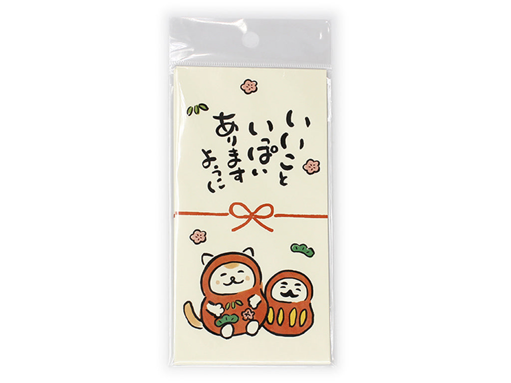 のし袋（いいこといっぱいありますように、ダルマ、４枚） ダイソー(DAISO)