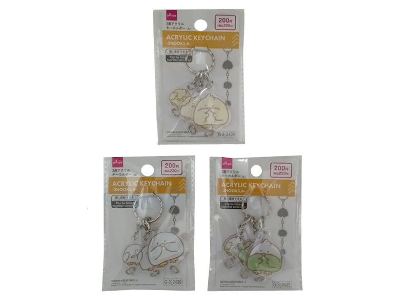 ３連アクリルキーホルダー（Ａ） ダイソー(DAISO)