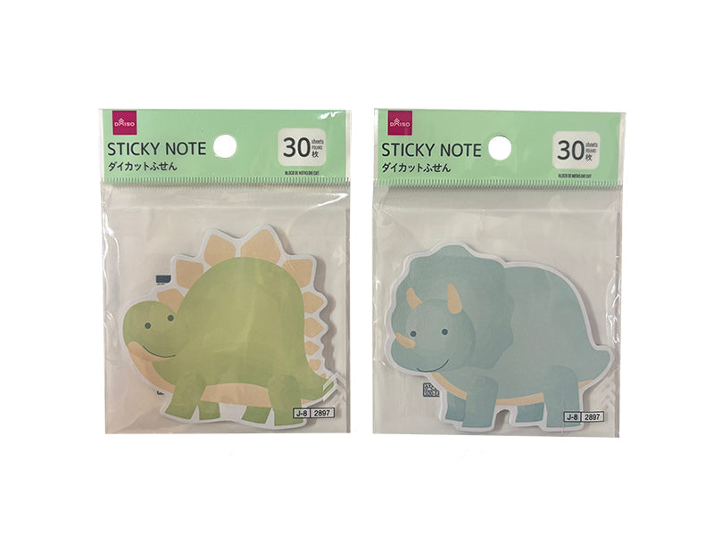 ダイカットふせん（恐竜、Ｂ、３０枚） ダイソー(DAISO)