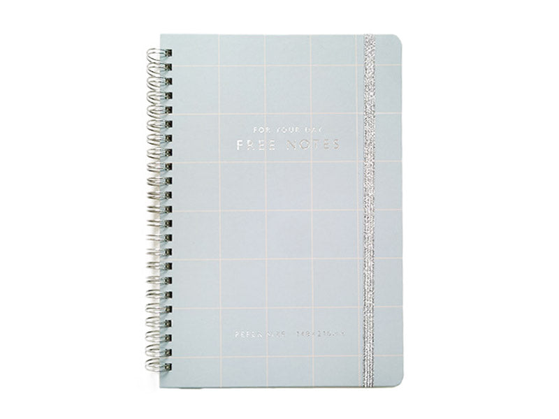 箔押しノート（Ａ５、１００枚、ＢＬ） ダイソー(DAISO)