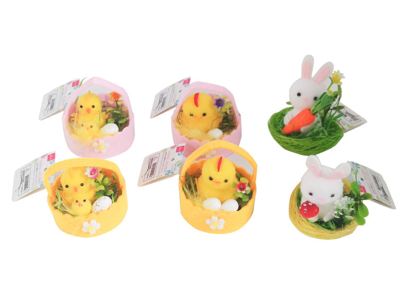 動物の置物（うさぎ、ひよこ） ダイソー(DAISO)