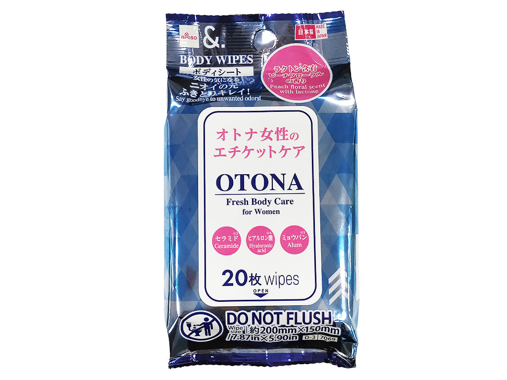 ＆．ボディシート（オトナのエチケット、２０枚） ダイソー(DAISO)
