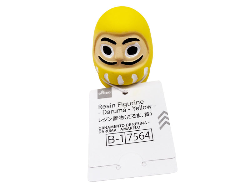 レジン置物（だるま、黄） ダイソー(DAISO)