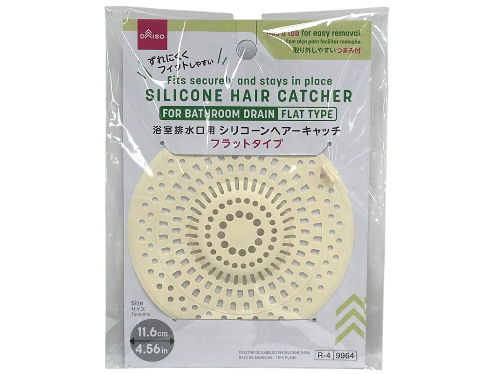 浴室排水口用シリコーンヘアーキャッチ（フラットタイプ） ダイソー(DAISO)