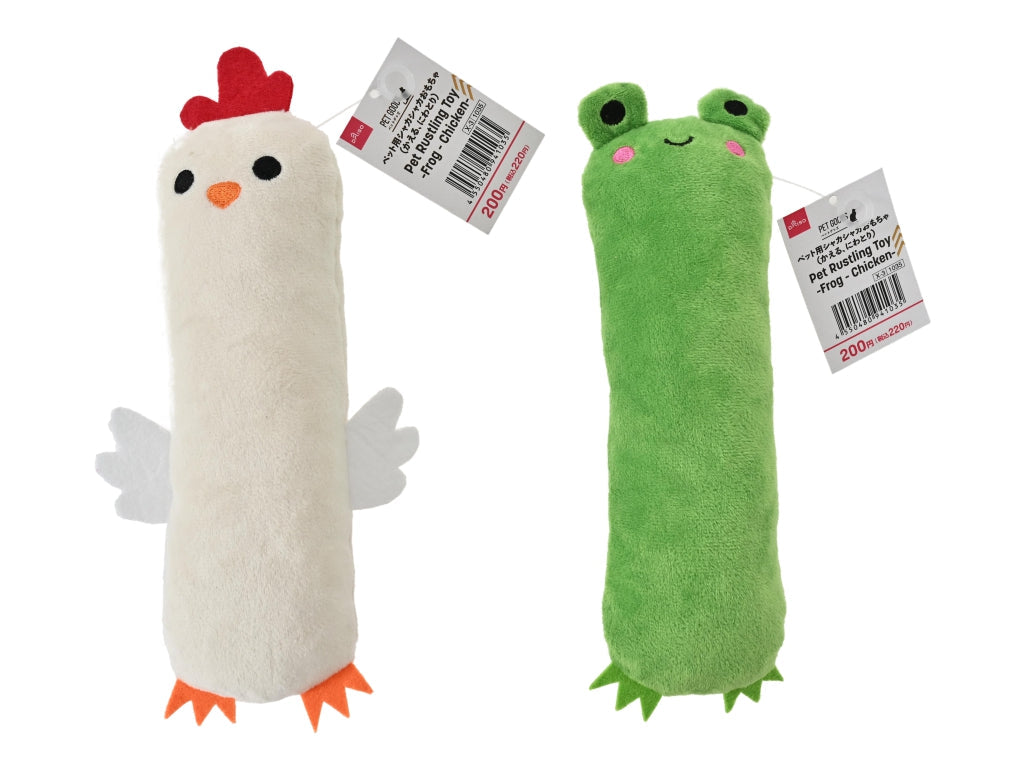 ペット用シャカシャカおもちゃ（かえる、にわとり） ダイソー(DAISO)