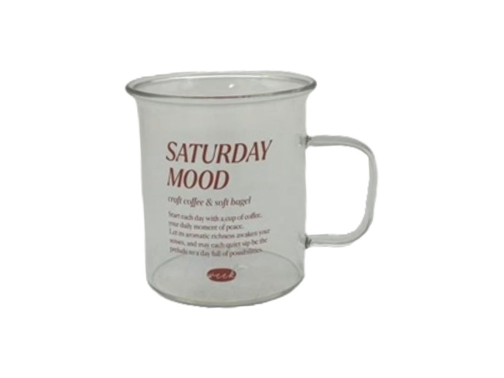 耐熱ガラスマグ（ＳＡＴＵＲＤＡＹ ＭＯＯＤ） ダイソー(DAISO)