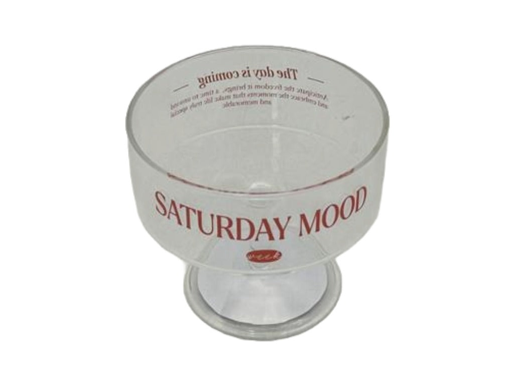 耐熱ガラスデザートグラス（ＳＡＴＵＲＤＡＹ ＭＯＯＤ） ダイソー(DAISO)