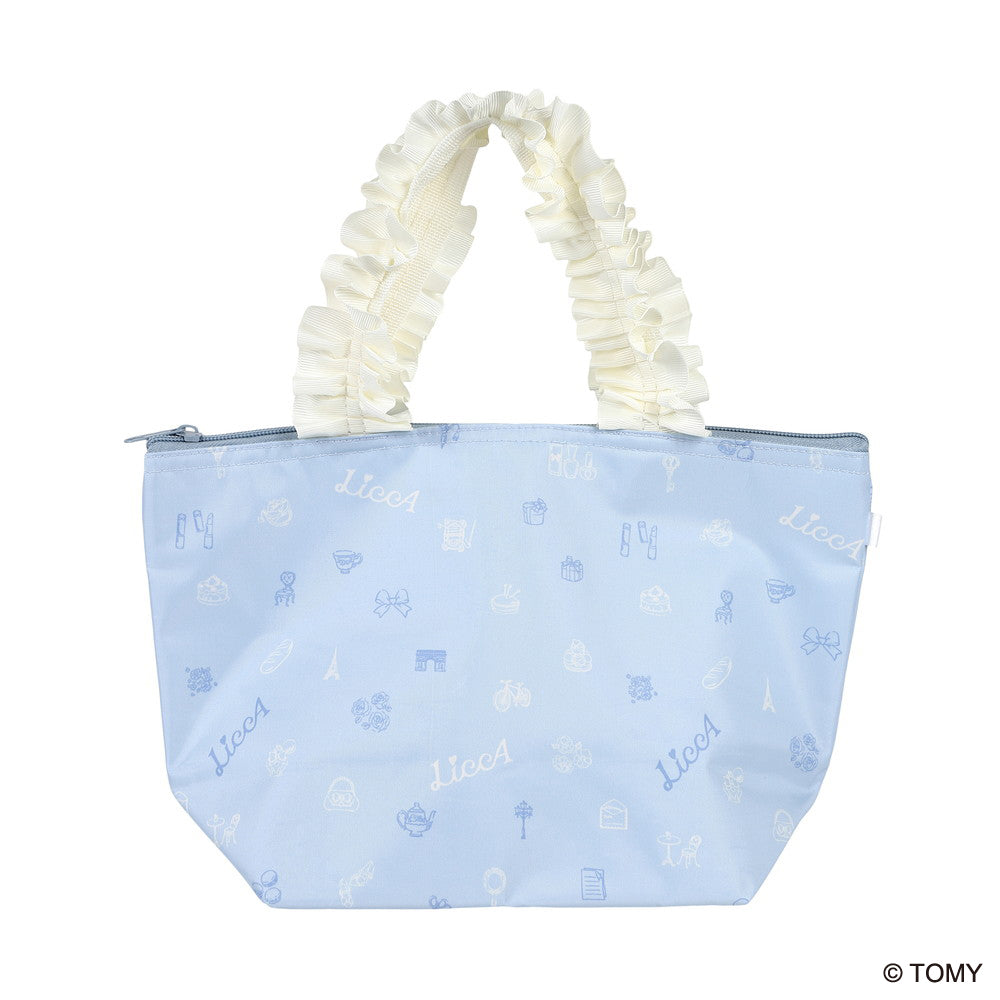 フリルハンドル舟形ランチバッグ、ＢＬ（リカちゃん） ダイソー(DAISO)