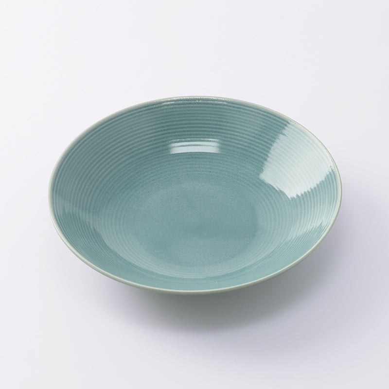 深皿（Ｓｌｅｅｋ Ｄｉｓｈ、浅葱） ダイソー(DAISO)