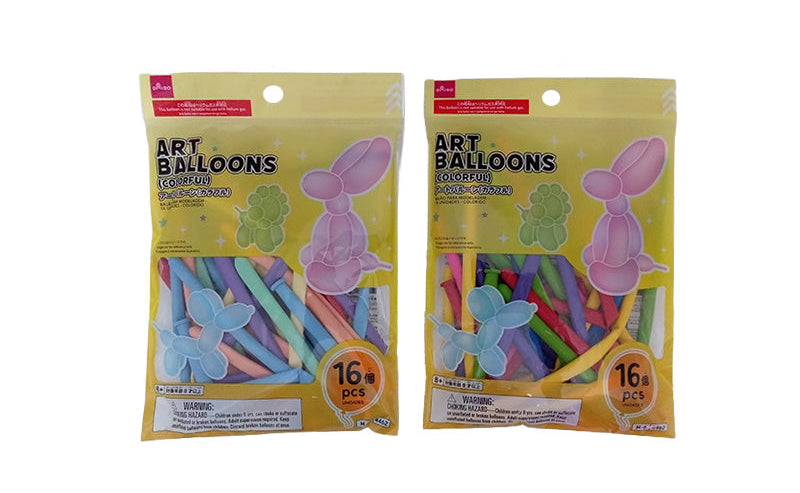 アートバルーン（１６個、カラフル） ダイソー(DAISO)