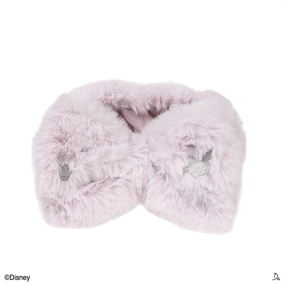 ふわふわリボンヘアバンド、ＰＵ（ルシファー） ダイソー(DAISO)