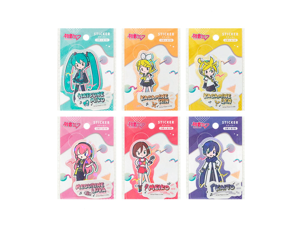 初音ミク ステッカー ２枚 プチシリーズ ダイソー(DAISO)