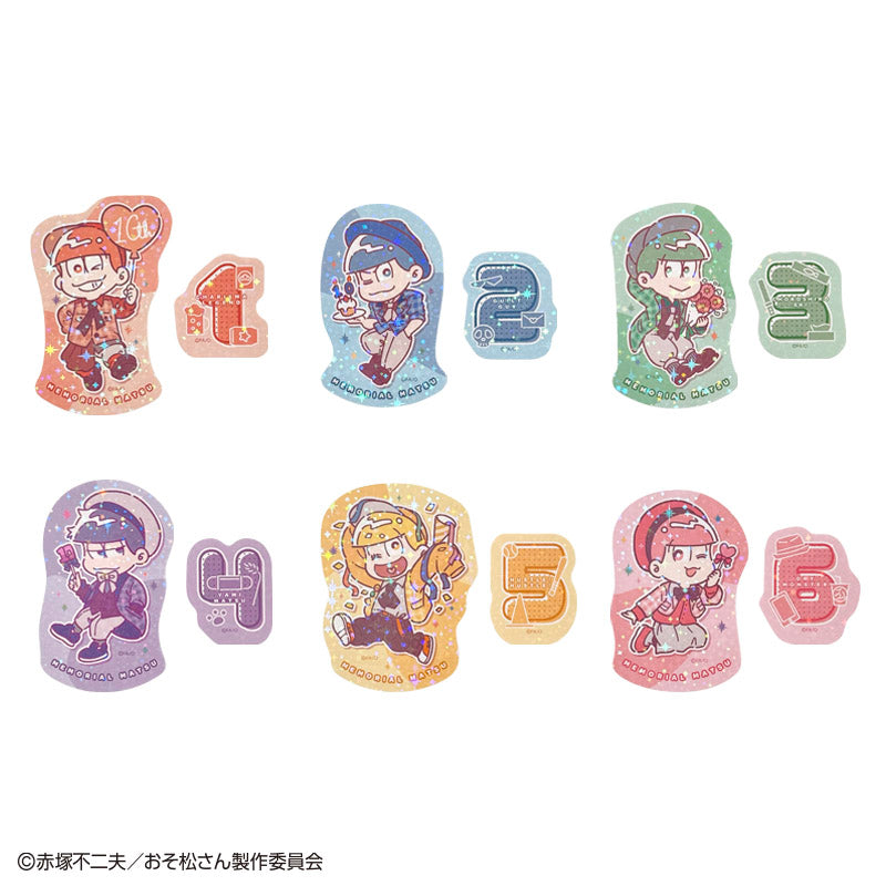 おそ松さん ステッカー ２枚 メモ松 ＳＤ ダイソー(DAISO)