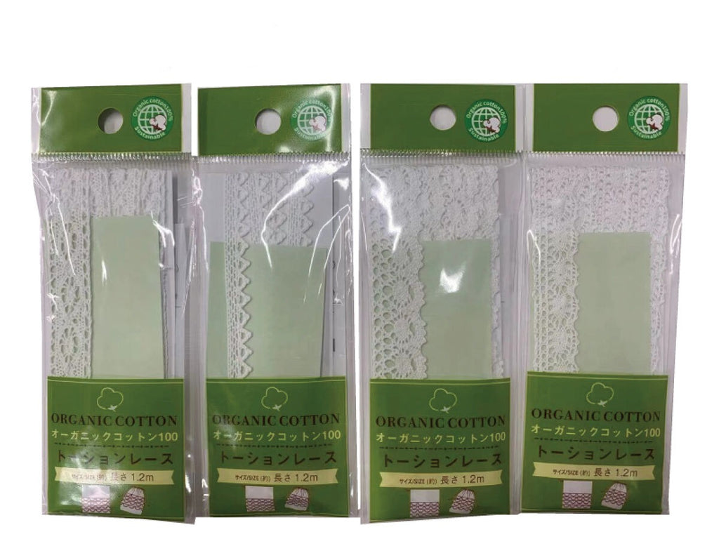 トーションレース（オーガニックコットン、白） ダイソー(DAISO)