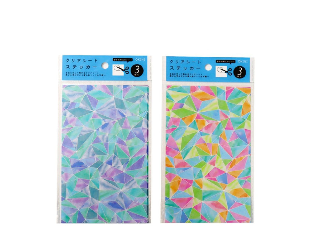 クリアシートシール ３Ｐ ステンドグラス ダイソー(DAISO)