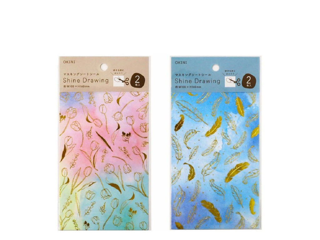 マスキングシートシール ２Ｐ シャインドローイング ダイソー(DAISO)