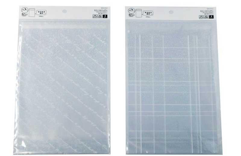 ビニールバッグＬ 糊付４Ｐ シンプルホログラム ダイソー(DAISO)
