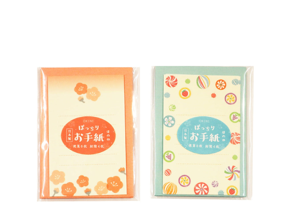 ミニレターセット ４セット ぽっちりお手紙 ほのか ダイソー(DAISO)