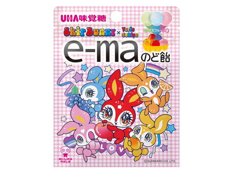 ＵＨＡ味覚糖 ｅ－ｍａのど飴 スキップバニー ２３ｇ ダイソー(DAISO)