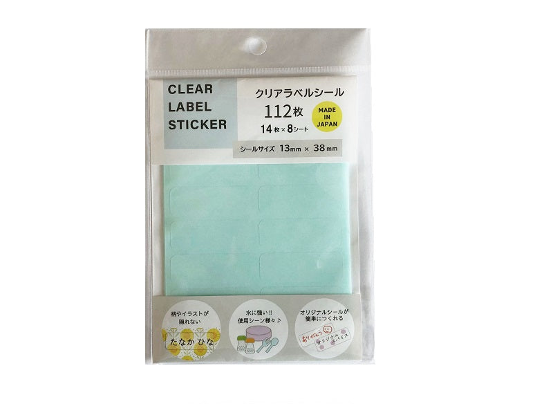 クリアラベルシール １１２枚 ダイソー(DAISO)