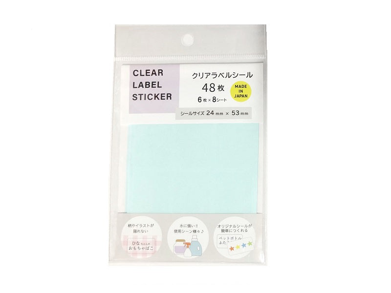 クリアラベルシール（４８枚） ダイソー(DAISO)