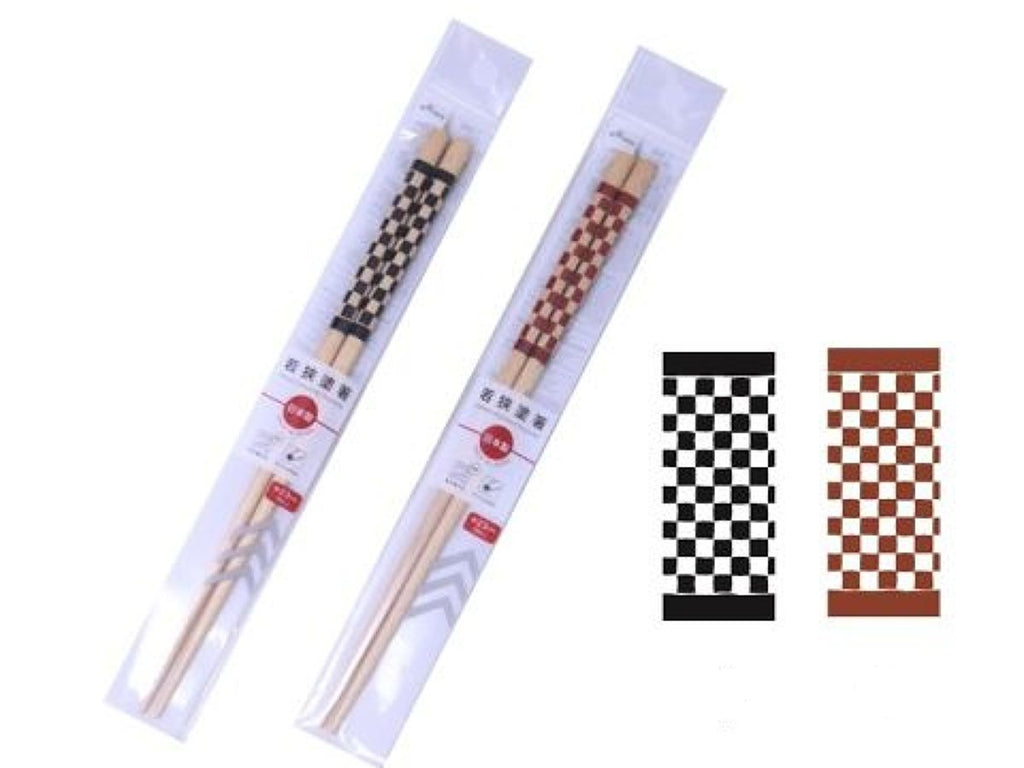 若狭塗迎春箸（食洗機対応、チェッカー） ダイソー(DAISO)