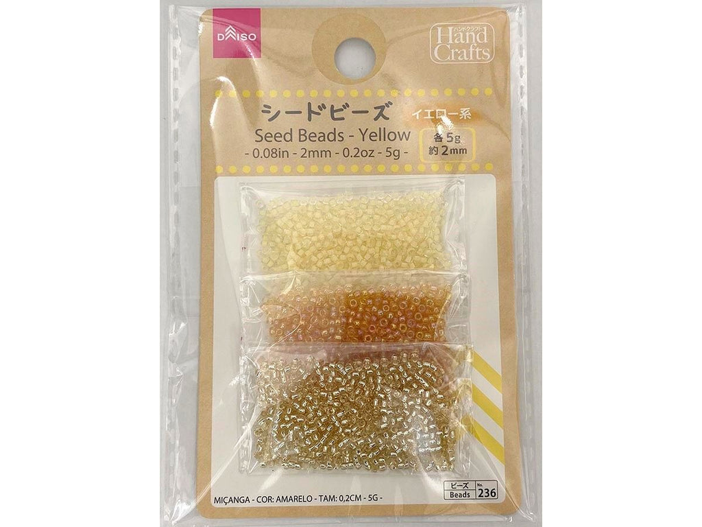 シードビーズ（イエロー系） ダイソー(DAISO)