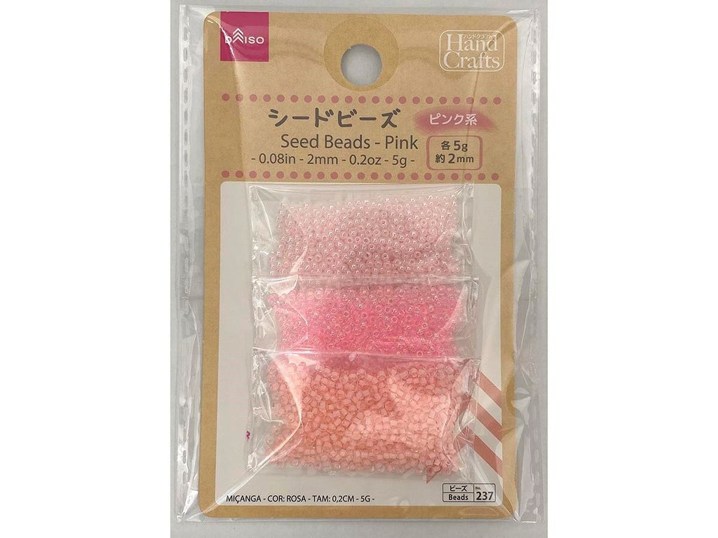 シードビーズ（ピンク系） ダイソー(DAISO)