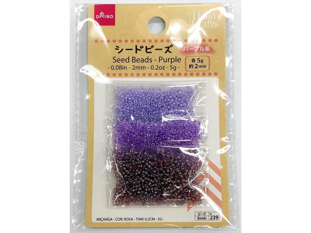 シードビーズ（パープル系） ダイソー(DAISO)