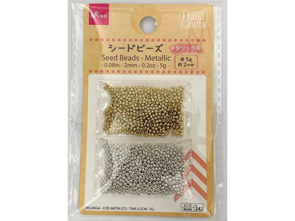 シードビーズ（メタリック系） ダイソー(DAISO)