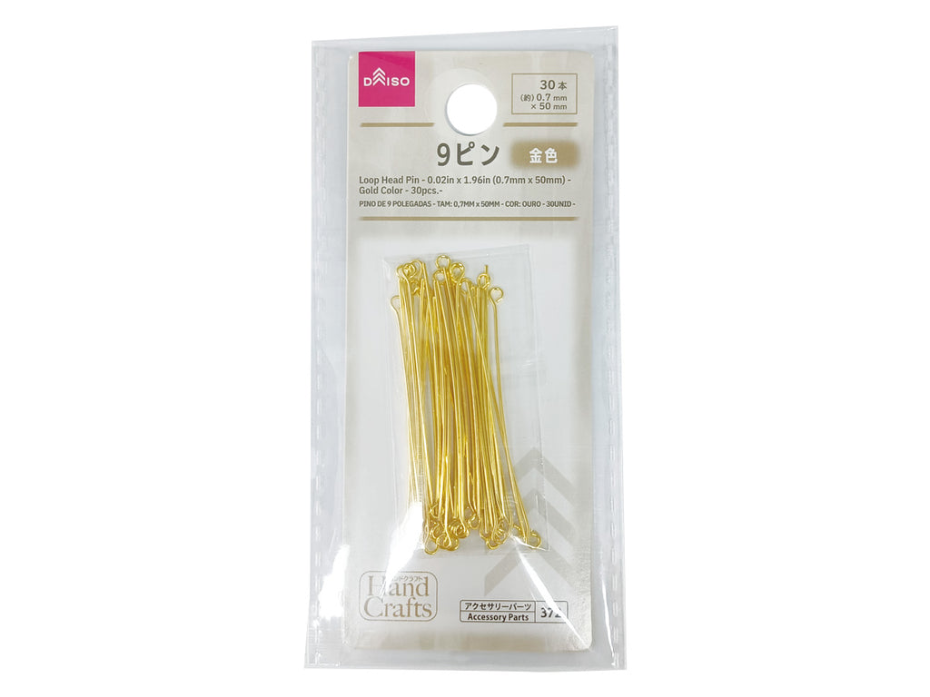 ９ピン（金色、３０本） ダイソー(DAISO)
