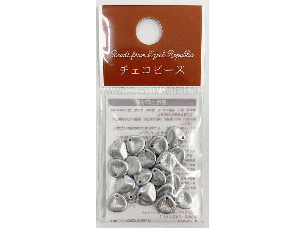 チェコビーズ トライアングル 銀色 ダイソー(DAISO)