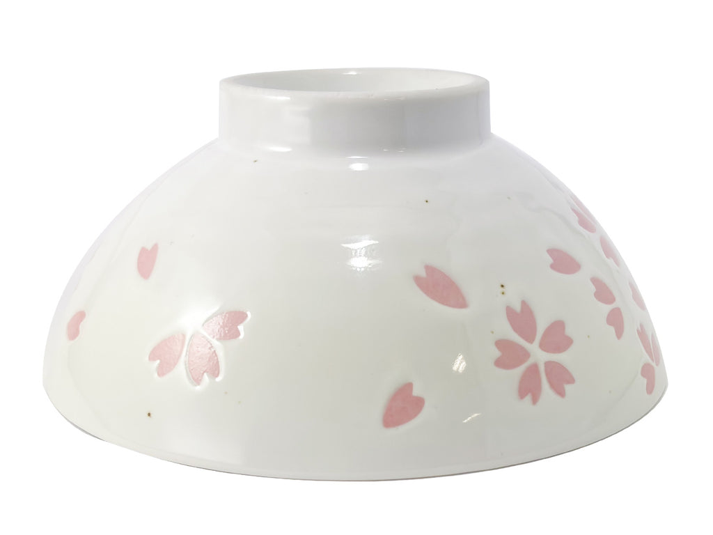美濃焼 茶碗 桜吹雪 白 ダイソー(DAISO)