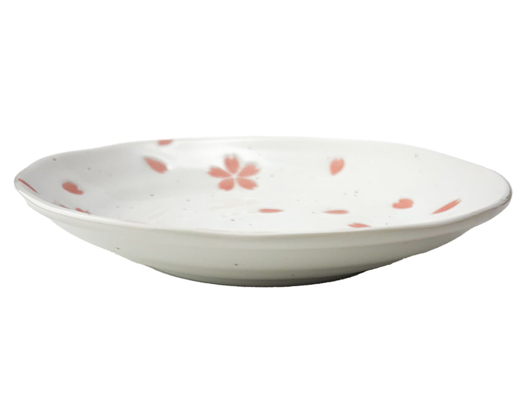 美濃焼 小皿 桜吹雪 白 ダイソー(DAISO)