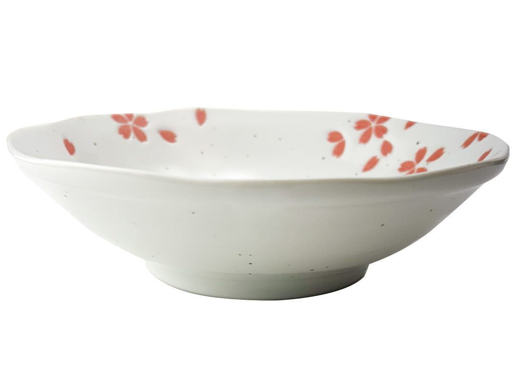美濃焼 中鉢 桜吹雪 白 ダイソー(DAISO)