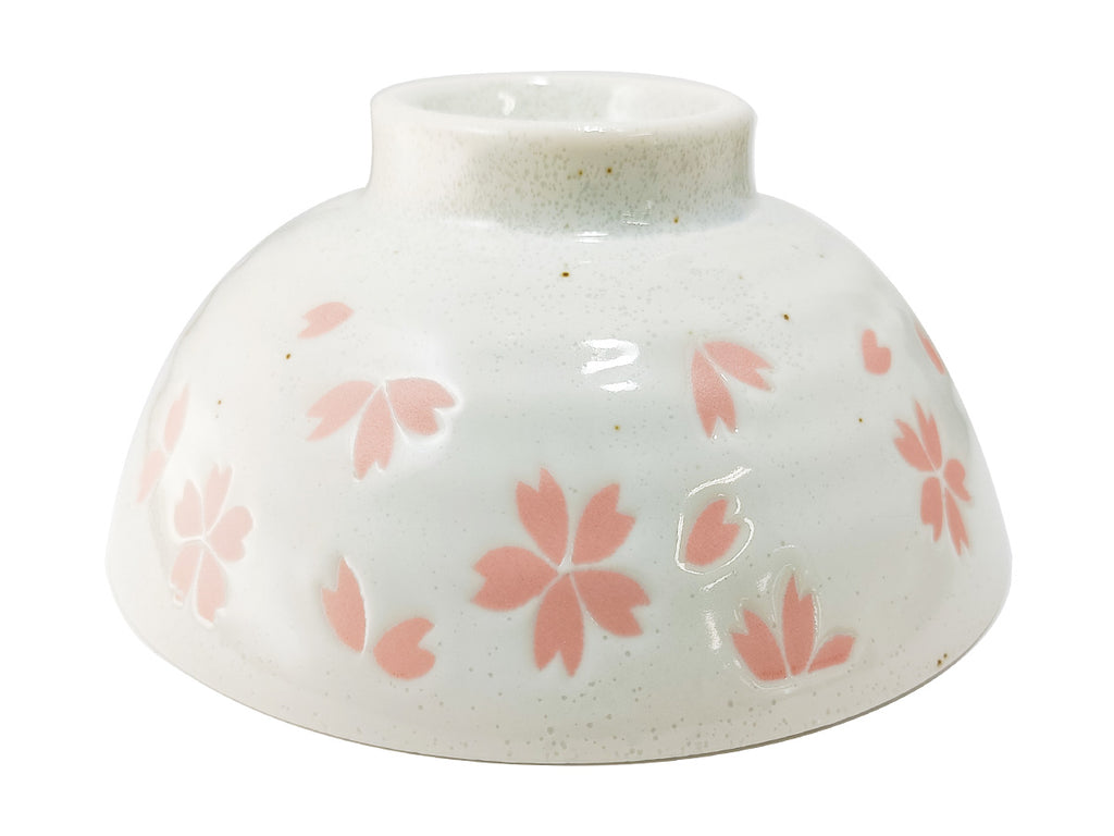 美濃焼 茶碗 桜吹雪 白 ダイソー(DAISO)