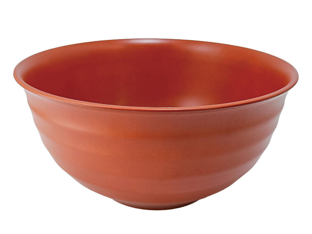 会津塗羽反ロクロ目丼（食器洗い機対応、朱） ダイソー(DAISO)