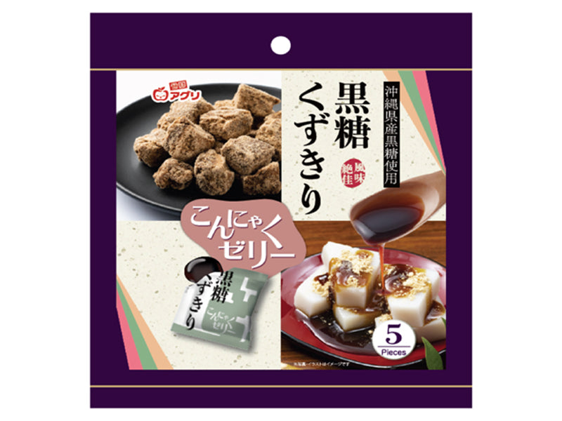 雪国アグリ 黒糖くずきりこんにゃくゼリー ８０ｇ ダイソー(DAISO)