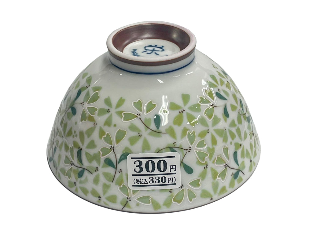 美濃焼 茶碗 小花グリーン ダイソー(DAISO)