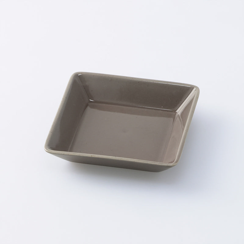 カコミ スクエアプレートＳ グレー ダイソー(DAISO)
