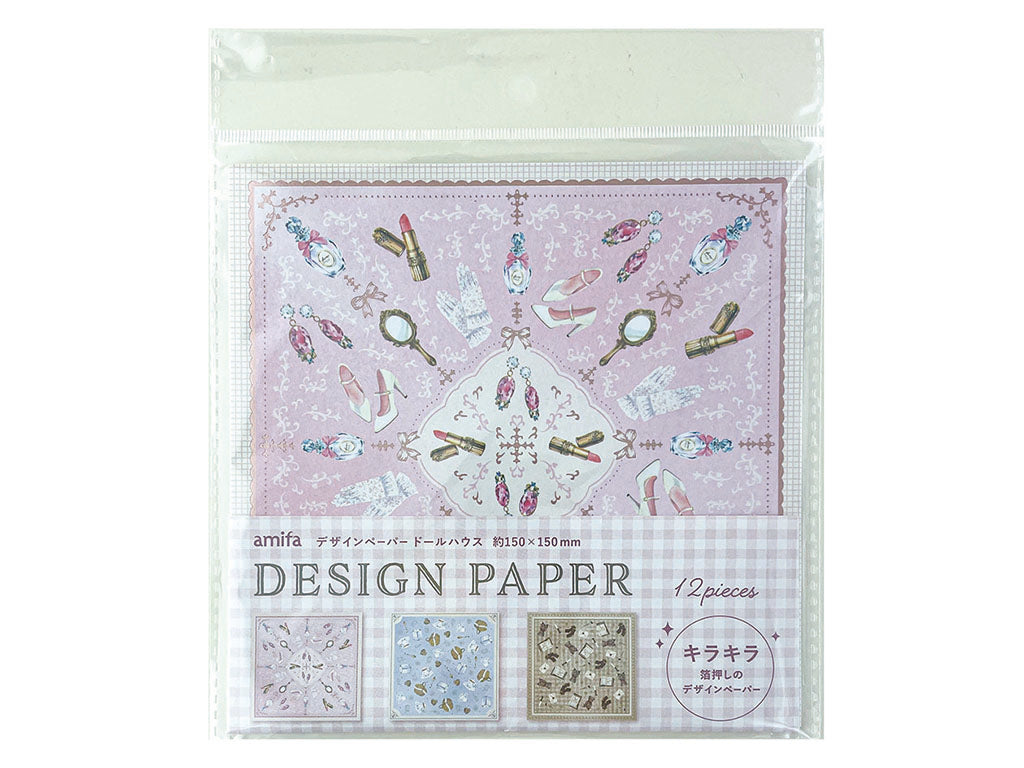 デザインペーパー １２Ｐ ドールハウス ダイソー(DAISO)